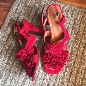 Chie Mihara Bonya sling size 37 deep red